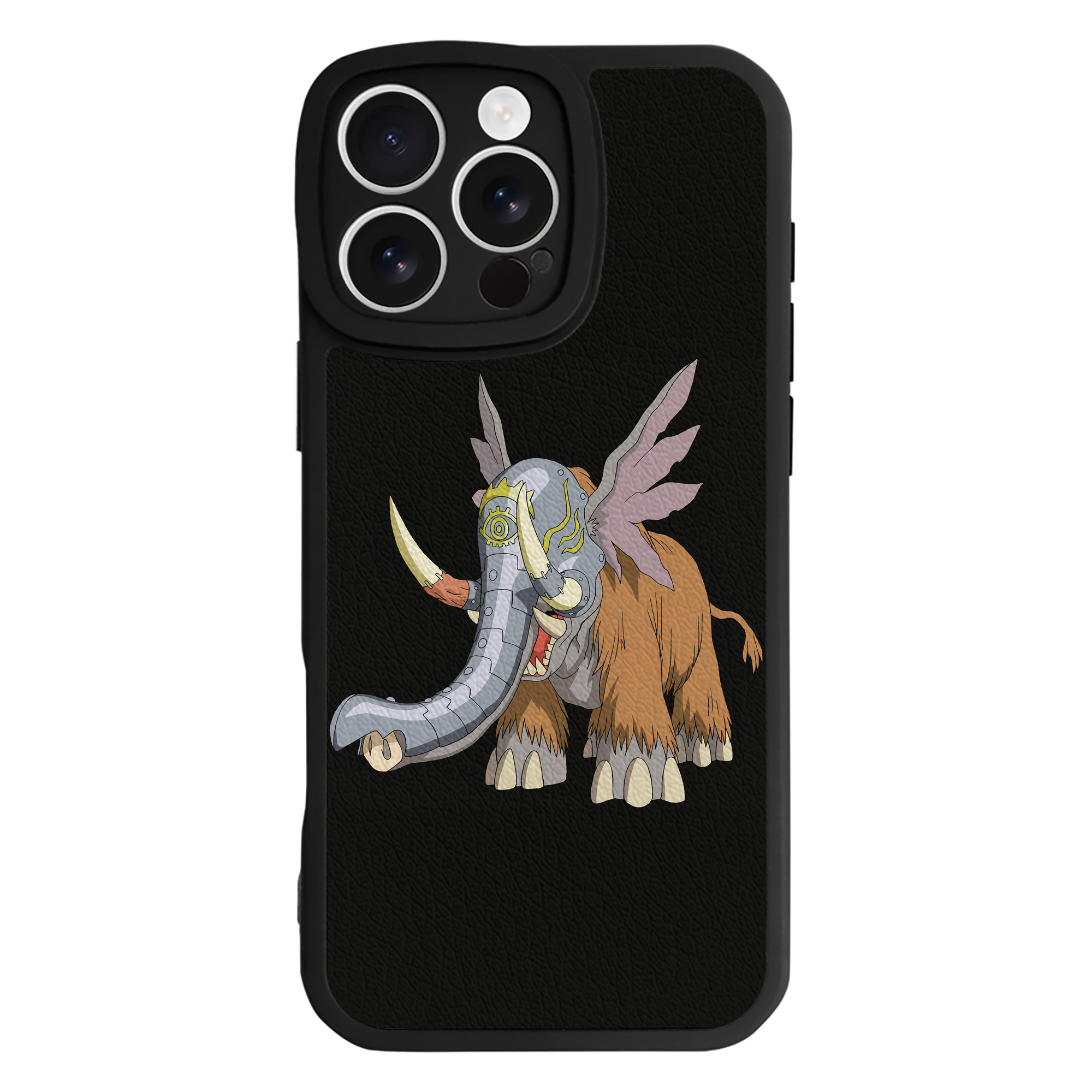 （画像用） Digimon デジタルモンスター/デジモン 【iPhone 16シリーズ対応】シリコンスマホケース（レザー調） 材質：シリコン